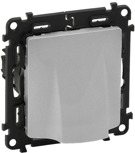 Вывод кабеля без рамки Legrand Valena Life алюминий фото Вывод кабеля без рамки Legrand Valena Life алюминий картинка